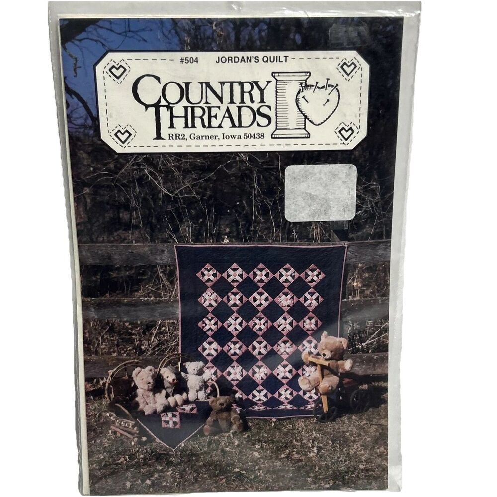 Jordan's Crib/Wall Quilt #504 Country Threads NEW Vintage Sewing Pattern 1987